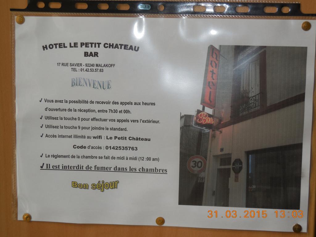 مالاكوف Hotel Le Petit Chateau Proche Parc Des Expositions Porte De Versailles المظهر الخارجي الصورة